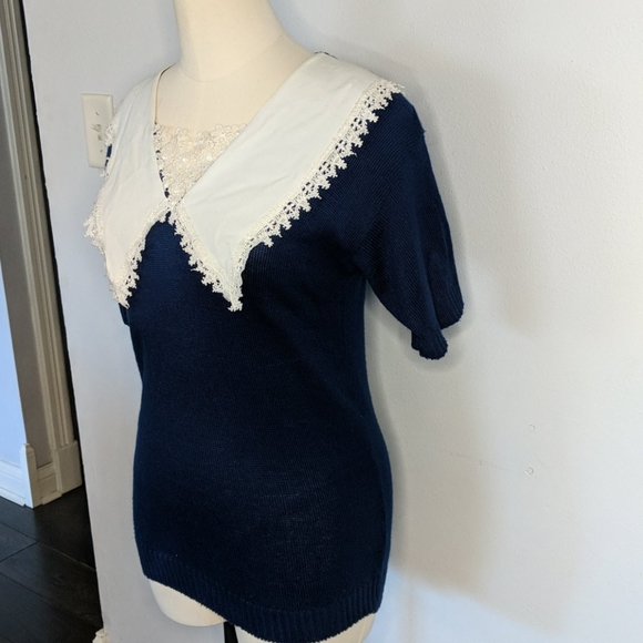 VINTAGE naughty librarian sweater by Bright Light - Picture 1 of 7